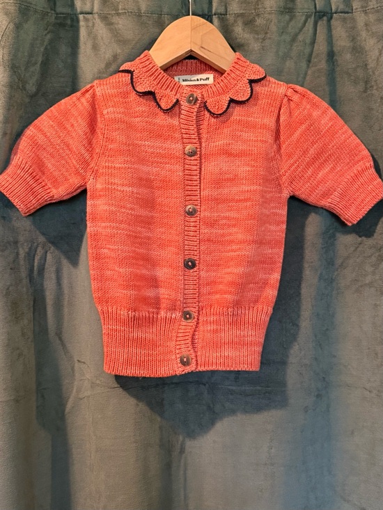 Misha And Puff Other - Misha & Puff Ellie Cardigan Size 5/6 Paprika Coral Pima Cotton